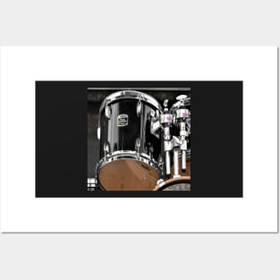 Chrome Drum Kit Posters and Art